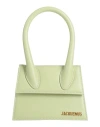 Jacquemus Woman Handbag Light Green Size - Cow Leather