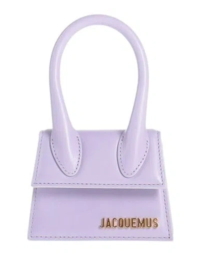 Jacquemus Woman Handbag Lilac Size - Bovine Leather In Purple