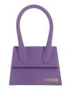 Jacquemus Woman Handbag Mauve Size - Leather In Purple