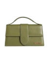 Jacquemus Woman Handbag Military Green Size - Cow Leather In Green