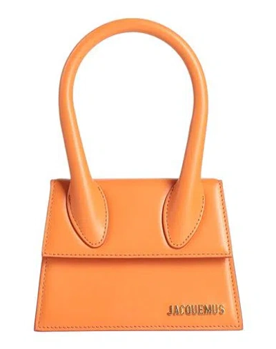 Jacquemus Woman Handbag Orange Size - Cow Leather