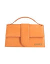Jacquemus Woman Handbag Orange Size - Cow Leather In Purple
