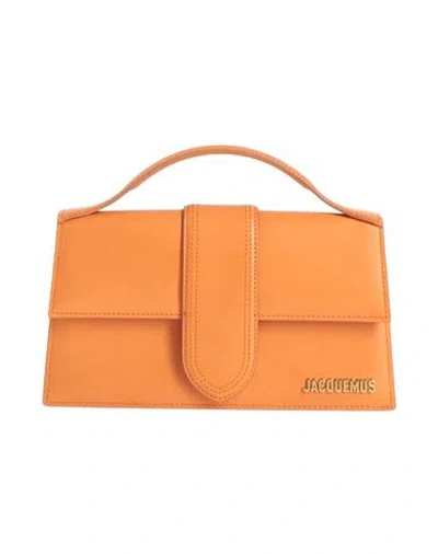 Jacquemus Woman Handbag Orange Size - Cow Leather In Purple
