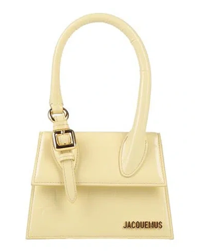 Jacquemus Woman Handbag Pastel Yellow Size - Calfskin