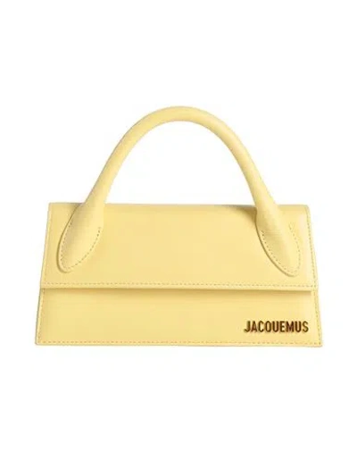 Jacquemus Woman Handbag Pastel Yellow Size - Calfskin