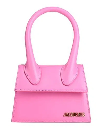 Jacquemus Woman Handbag Pink Size - Bovine Leather