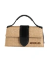 Jacquemus Woman Handbag Sand Size - Polyamide, Cowhide In Pattern