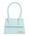 Jacquemus Woman Handbag Sky Blue Size - Leather