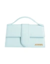 Jacquemus Woman Handbag Sky Blue Size - Leather
