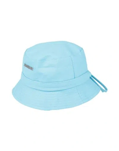 Jacquemus Woman Hat Azure Size 7 ⅛ Cotton In Blue