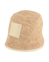Jacquemus Woman Hat Beige Size 7 ⅜ Natural Raffia