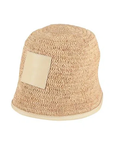 Jacquemus Woman Hat Beige Size 7 ⅜ Natural Raffia In Beige