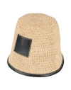 Jacquemus Woman Hat Black Size 7 ⅝ Natural Raffia