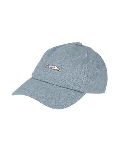 Jacquemus Woman Hat Blue Size 6 ⅞ Cotton