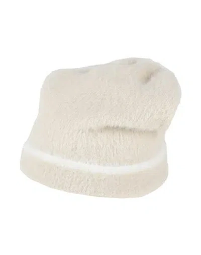 Jacquemus Woman Hat Cream Size Onesize Polyamide, Elastane In White