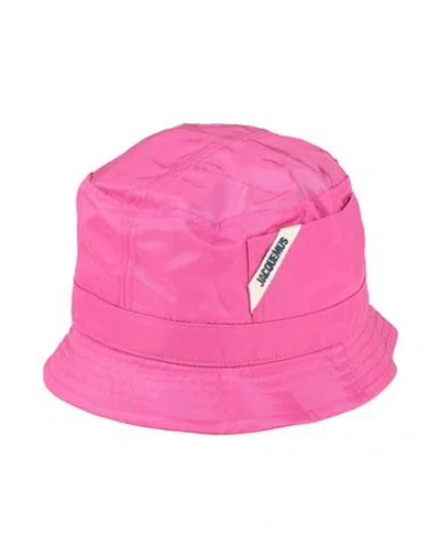 Jacquemus Woman Hat Fuchsia Size 7 ⅛ Polyamide, Acrylic In Pink