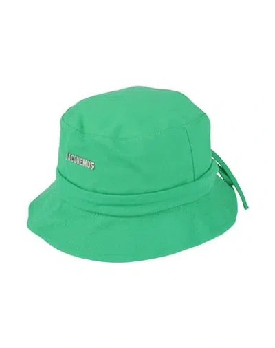 Jacquemus Woman Hat Green Size 7 ⅜ Cotton