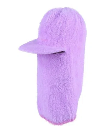 Jacquemus Woman Hat Light Purple Size 6 ⅞ Polyamide, Elastane