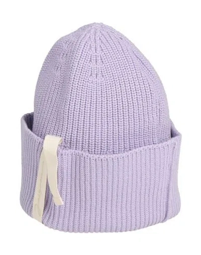 Jacquemus Woman Hat Lilac Size Onesize Cotton In Purple