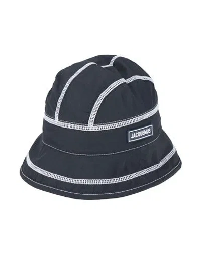 Jacquemus Woman Hat Midnight Blue Size 7 ⅜ Polyamide, Cotton