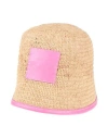 Jacquemus Woman Hat Sand Size 7 ⅜ Natural Raffia In Beige