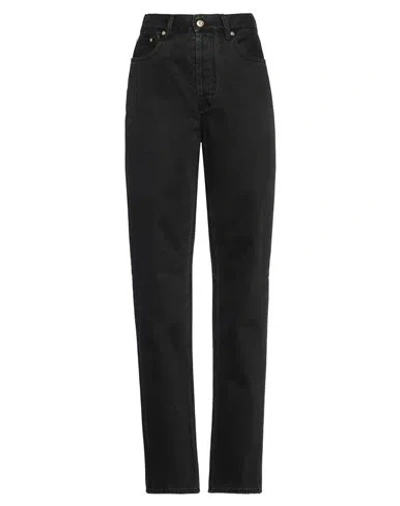Jacquemus Woman Jeans Black Size 30 Organic Cotton