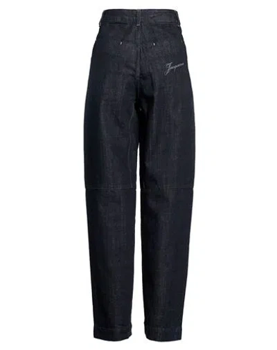 Jacquemus Woman Jeans Blue Size 28 Cotton In Black