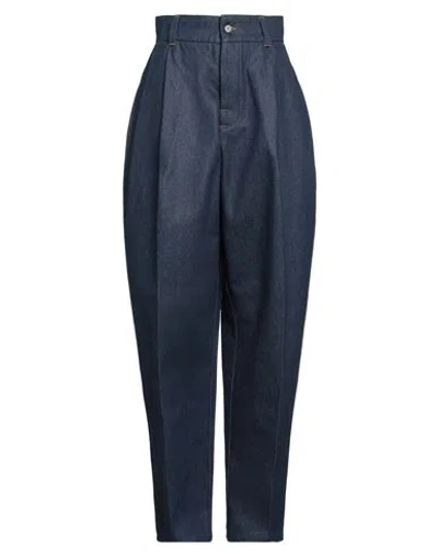 Jacquemus Curzio High Waist Trousers In Navy