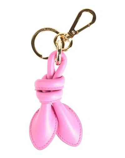 Jacquemus Woman Key Ring Fuchsia Size - Leather In Pink
