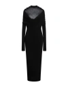Jacquemus Woman Maxi Dress Black Size 6 Virgin Wool, Polyamide, Elastane In Black