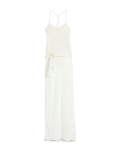 Jacquemus Woman Maxi Dress Ivory Size 2 Viscose, Polyamide, Elastane In White