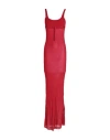 JACQUEMUS JACQUEMUS WOMAN MAXI DRESS RED SIZE 6 RECYCLED POLYESTER, POLYESTER, POLYAMIDE