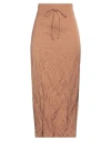 Jacquemus Woman Maxi Skirt Brown Size 8 Viscose, Cotton, Stainless Steel In Brown