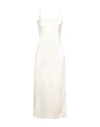 Jacquemus Woman Midi Dress Ivory Size 4 Viscose, Elastane