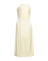 Jacquemus Woman Midi Dress Pastel Yellow Size 8 Viscose, Polyester