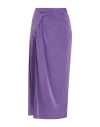 Jacquemus Woman Midi Dress Purple Size S Cupro, Elastane