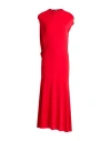 Jacquemus Woman Midi Dress Red Size L Viscose, Polyamide In Red