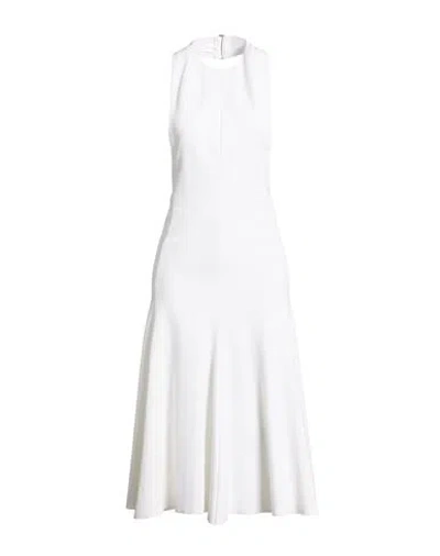 Jacquemus Woman Midi Dress White Size M Viscose, Polyamide, Elastane