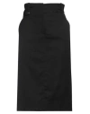 Jacquemus Black Les Sculptures 'la Jupe Midi Bari' Midi Skirt In Black