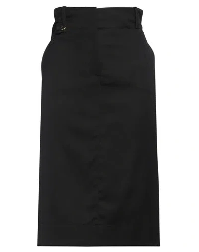 JACQUEMUS JACQUEMUS WOMAN MIDI SKIRT BLACK SIZE 6 VIRGIN WOOL