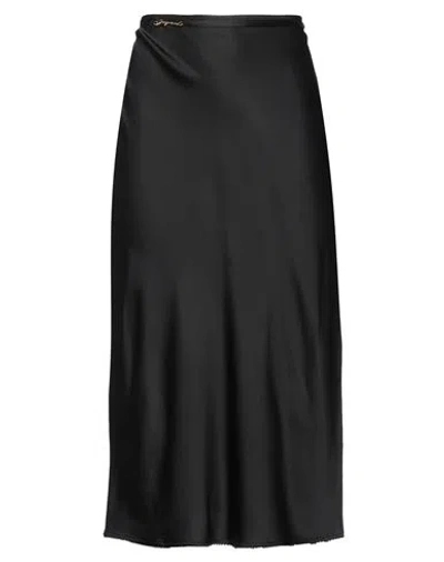 Jacquemus Woman Midi Skirt Black Size 10 Viscose, Elastane