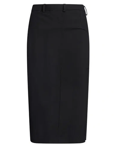 Jacquemus Woman Midi Skirt Black Size 2 Virgin Wool