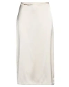 Jacquemus Woman Midi Skirt Cream Size 6 Viscose, Elastane In White
