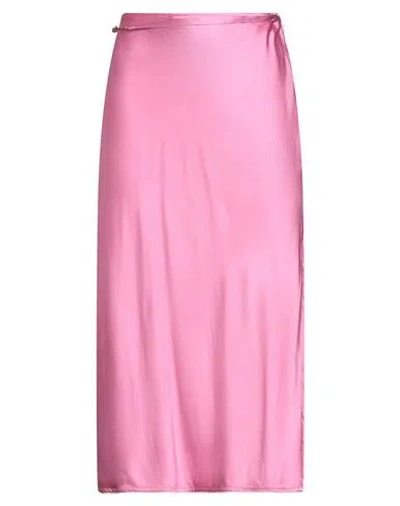 Jacquemus Woman Midi Skirt Fuchsia Size 6 Viscose, Elastane
