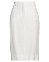 Jacquemus Woman Midi Skirt White Size 10 Viscose In White