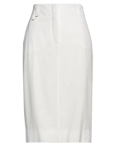 Jacquemus Woman Midi Skirt White Size 10 Viscose