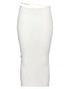 Jacquemus Woman Midi Skirt White Size 8 Viscose, Polyester