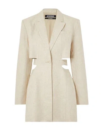 Jacquemus Suit Jacket Mini Dress In White