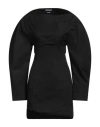 Jacquemus Shirt Dress Featuring Adjustable Belt In Black