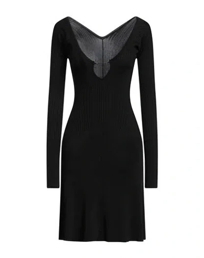 JACQUEMUS JACQUEMUS WOMAN MINI DRESS BLACK SIZE 6 VISCOSE, POLYESTER